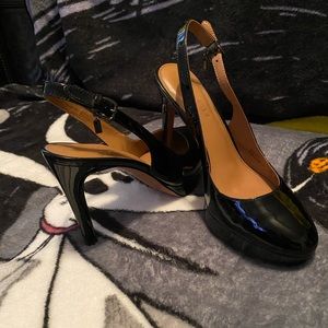 Patent leather coach heels